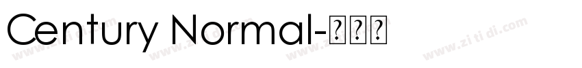 Century Normal字体转换